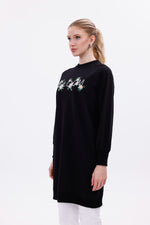 JMN Bloom Tunic Black