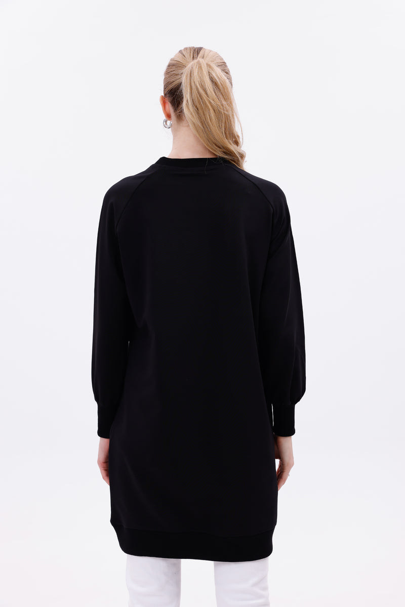 JMN Bloom Tunic Black