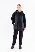 SCL Quilted Half Tracksuit Black