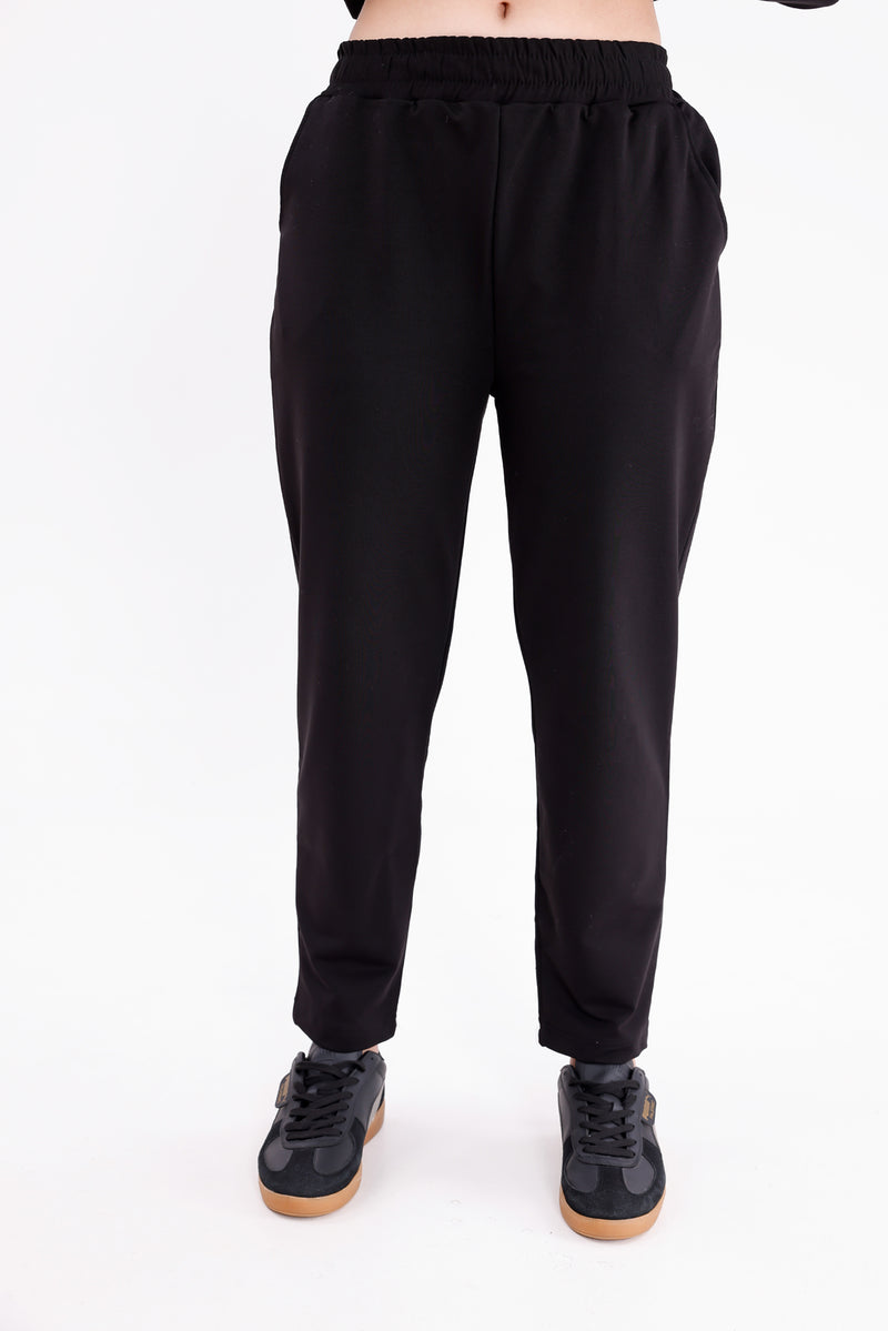 SCL Quilted Half Tracksuit Black