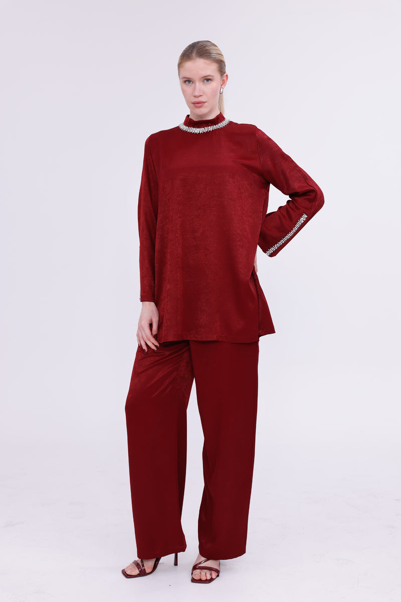 ETC Azra Set Burgundy