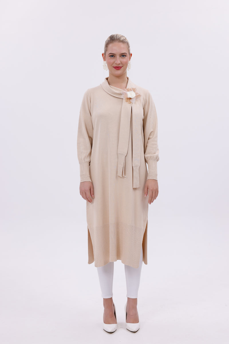 ZZ Ismihan Knitted Tunic Cream