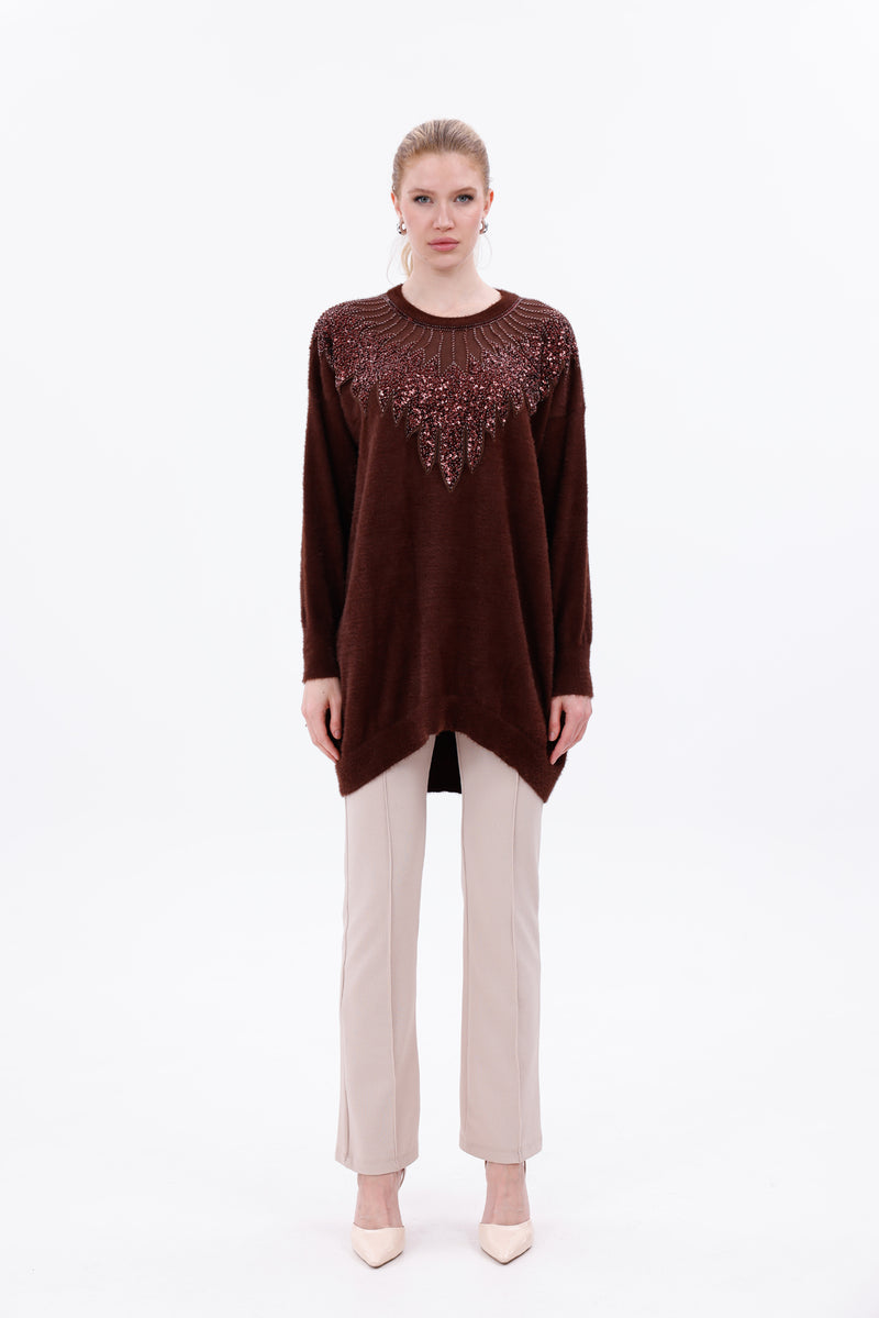 ZZ Oylum Knitted Blouse Brown