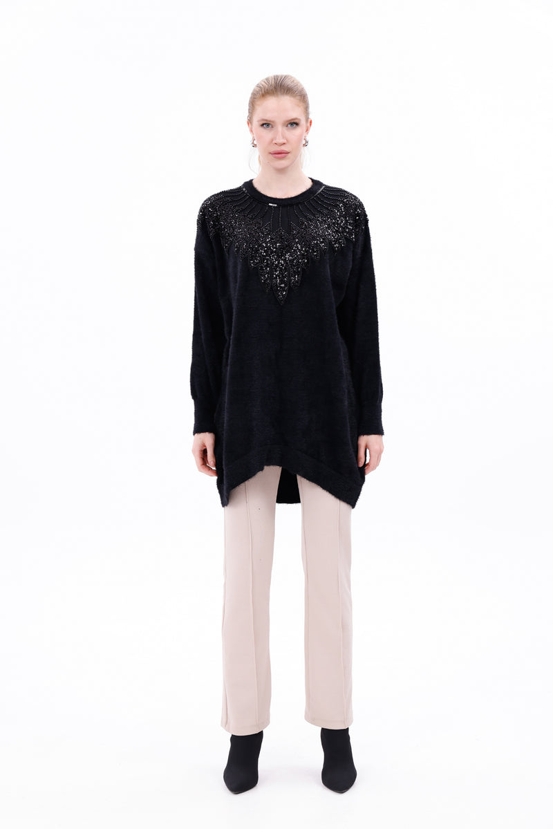 ZZ Oylum Knitted Blouse Black