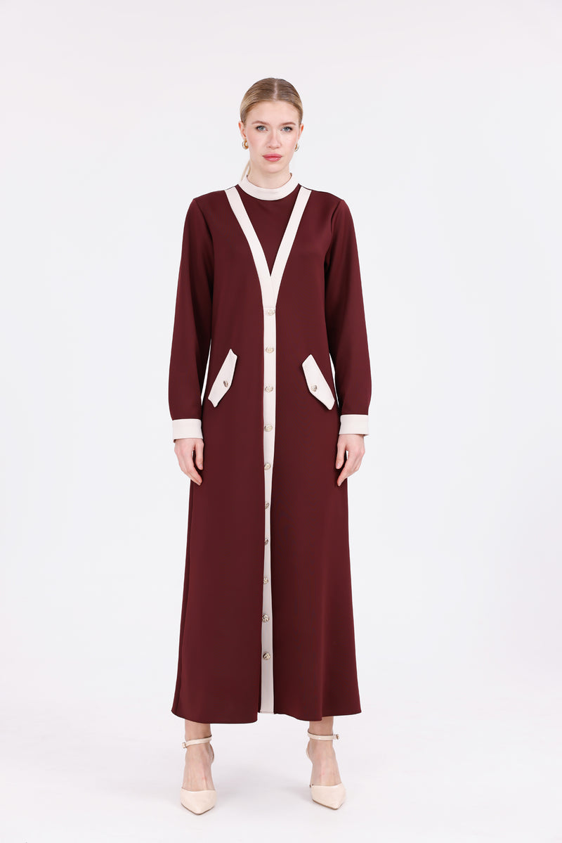 A&M Behlin Dress Burgundy