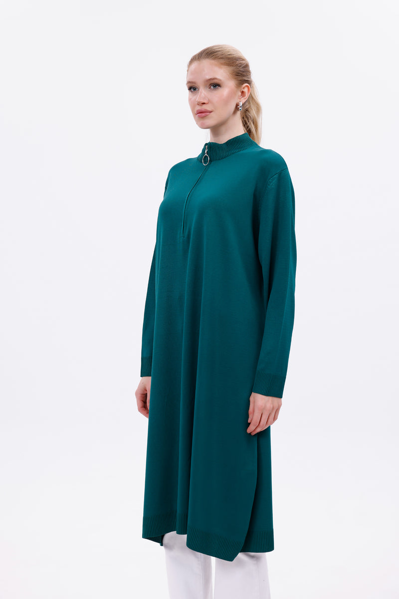 ZZ Begun Knitted Winter Tunic Green