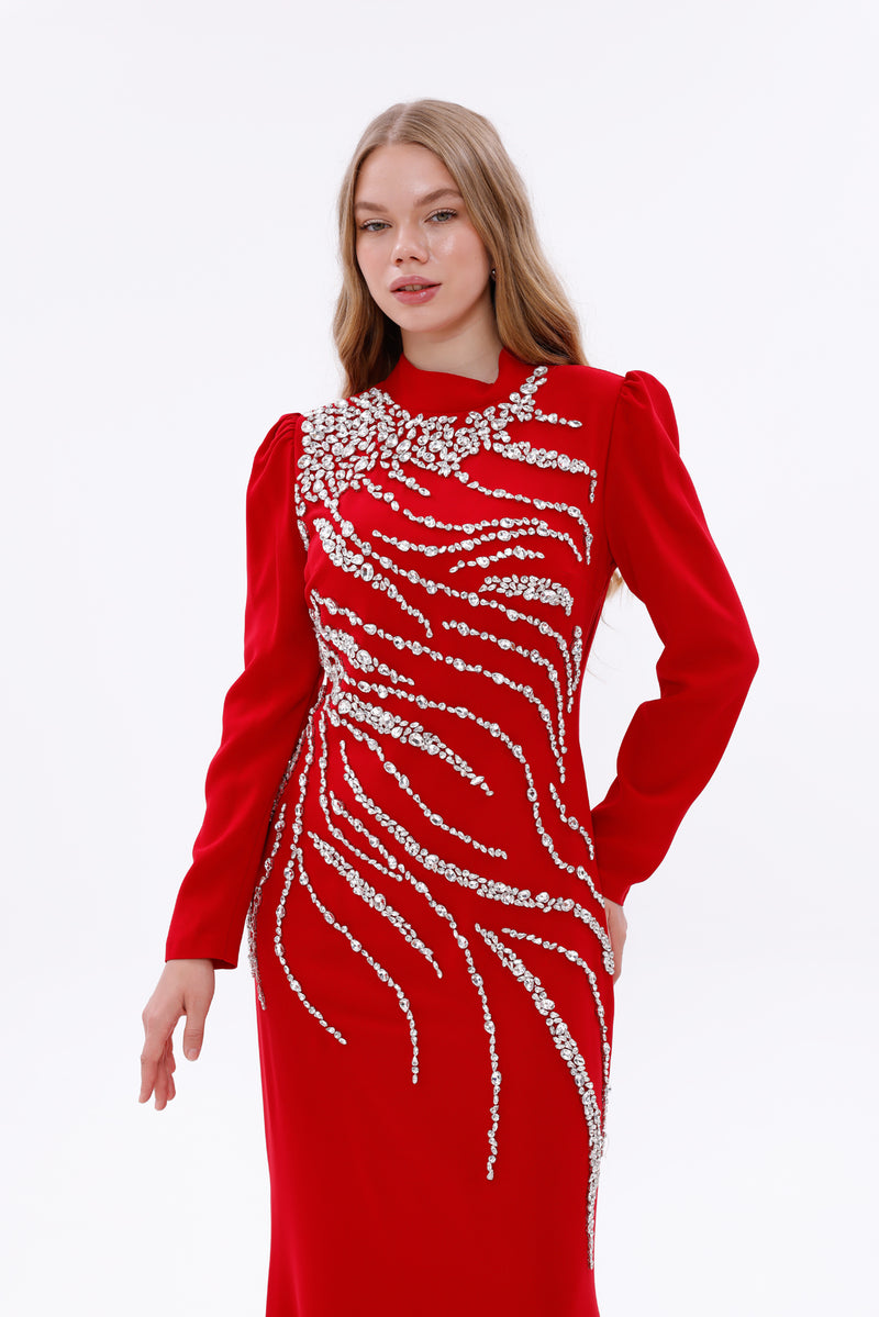 T&Y Katrin Special Occasion Dress Red