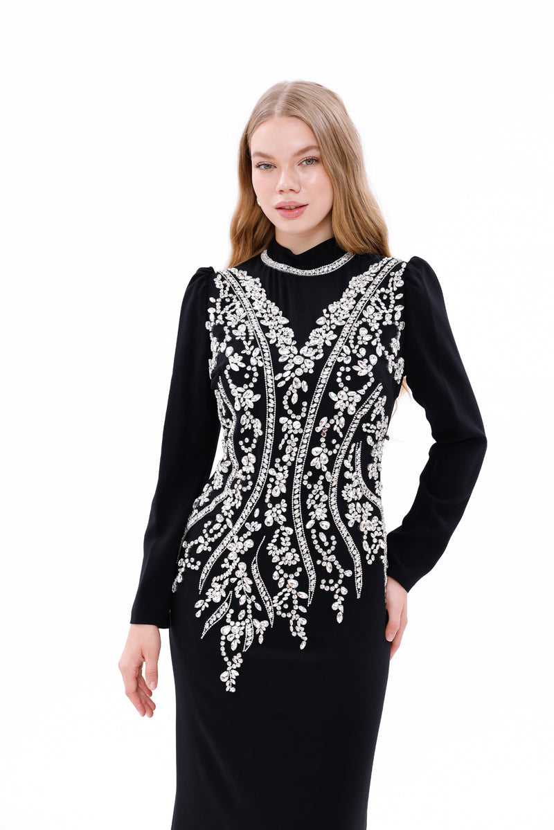 T&Y Rivery Special Occasion Dress Black