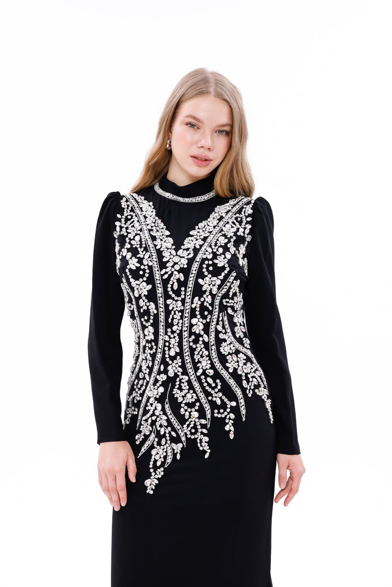 T&Y Rivery Special Occasion Dress Black