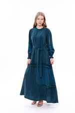 MissWhence 38818 Lace Qupra Silk Dress Emerald