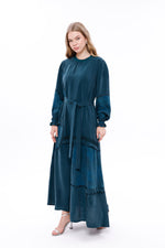 MissWhence 38818 Lace Qupra Silk Dress Emerald