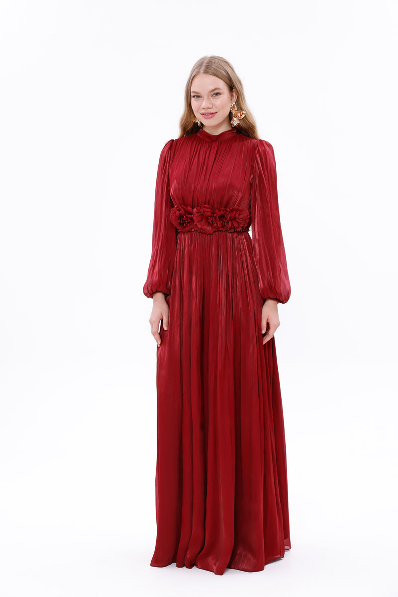 T&Y Suzi Special Occasion Dress Burgundy