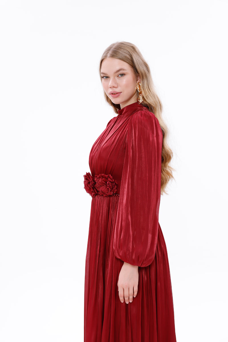 T&Y Suzi Special Occasion Dress Burgundy