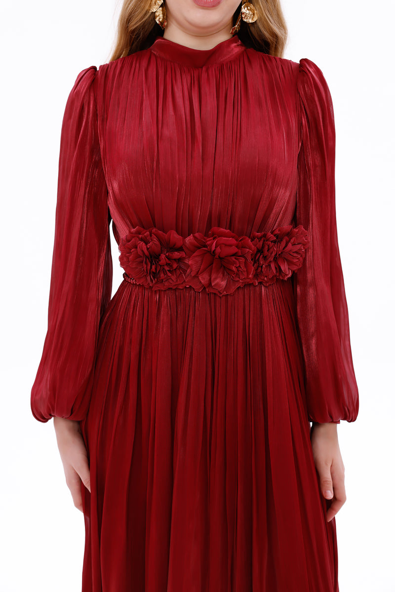 T&Y Suzi Special Occasion Dress Burgundy