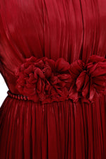 T&Y Suzi Special Occasion Dress Burgundy