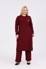 SDR Nergiz Plus Set Burgundy