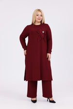 SDR Nergiz Plus Set Burgundy