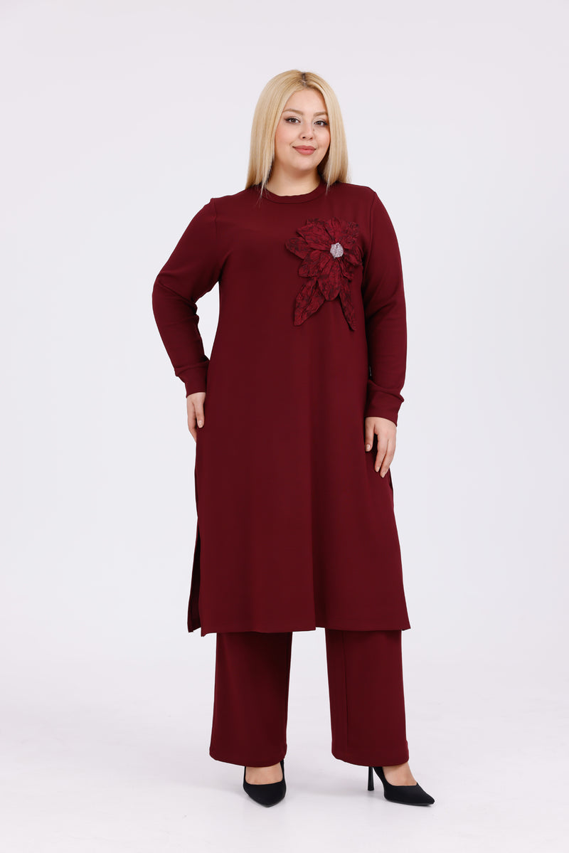 SDR Nergiz Plus Set Burgundy