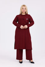 SDR Nergiz Plus Set Burgundy