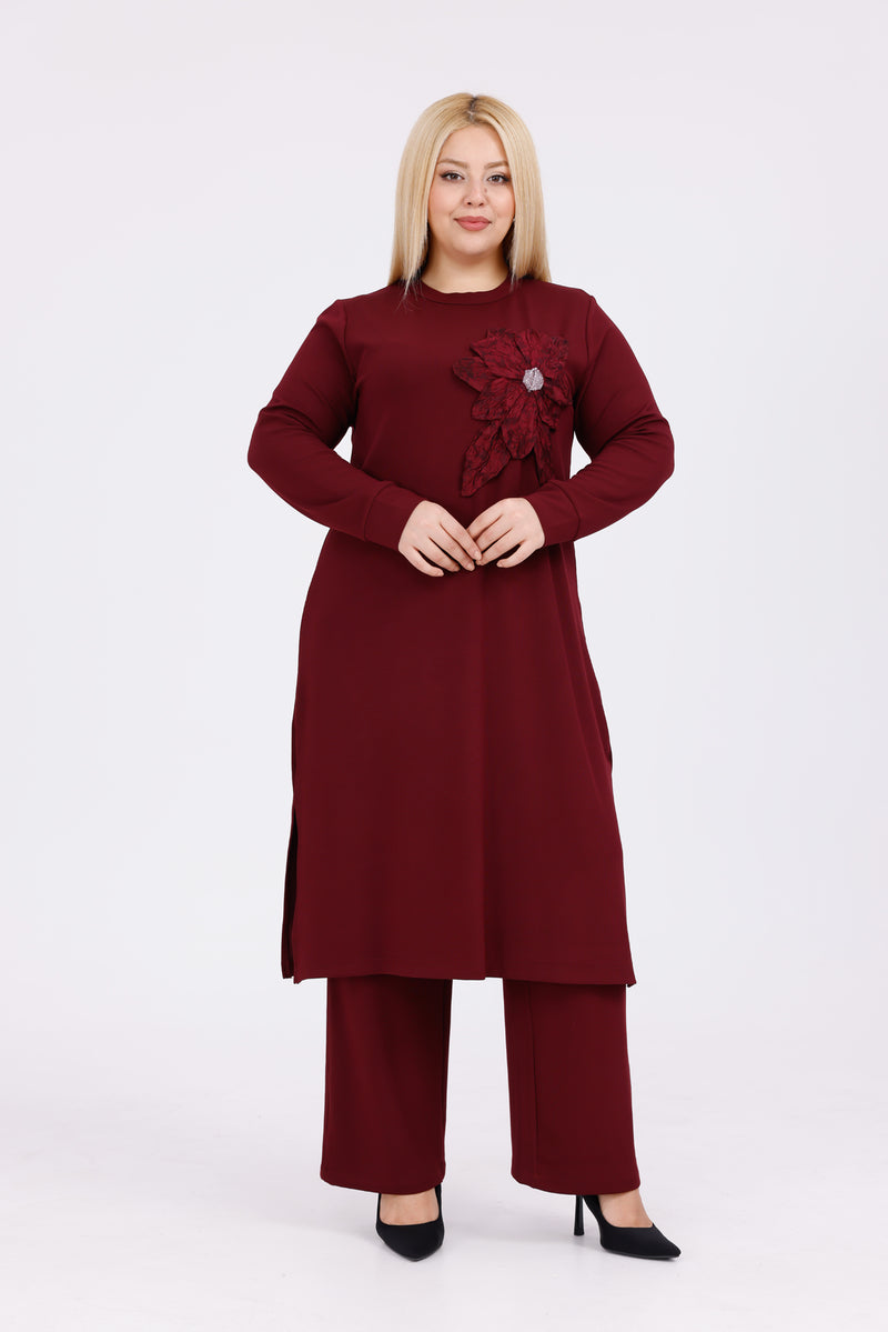 SDR Nergiz Plus Set Burgundy