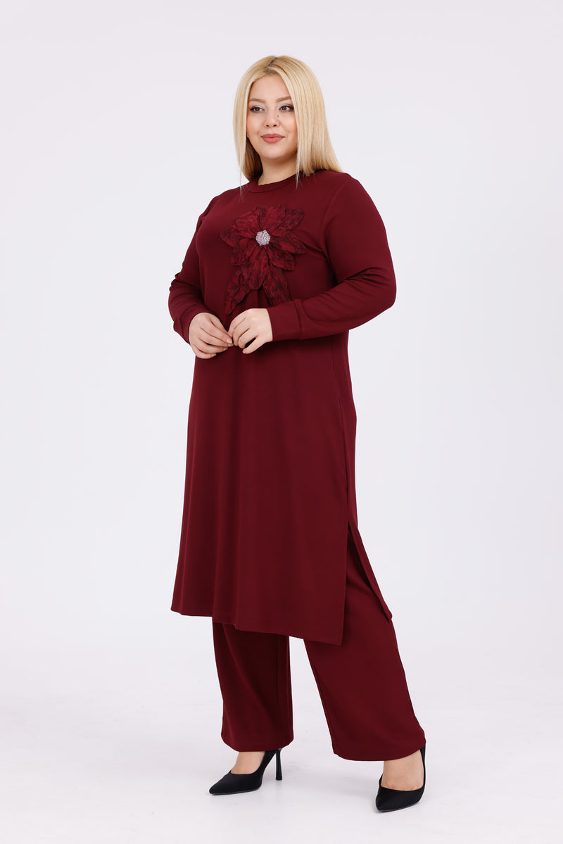 SDR Nergiz Plus Set Burgundy