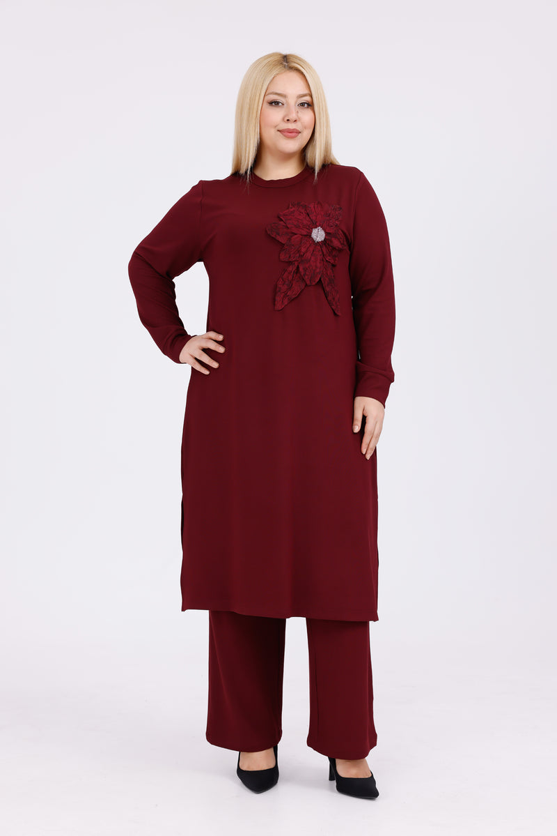 SDR Nergiz Plus Set Burgundy
