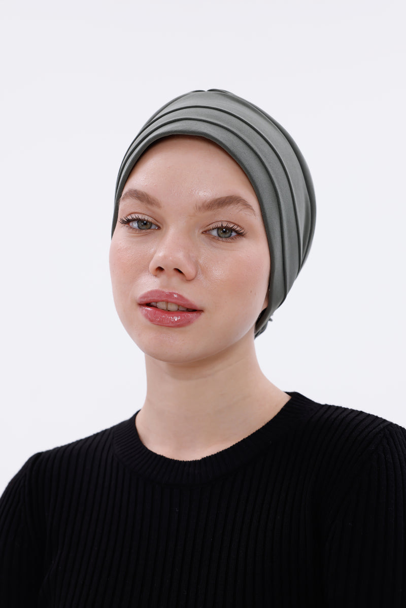 QF 1815 Handmade Turban Khaki