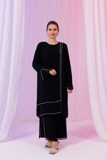 TN Melisa Chiffon Set Black