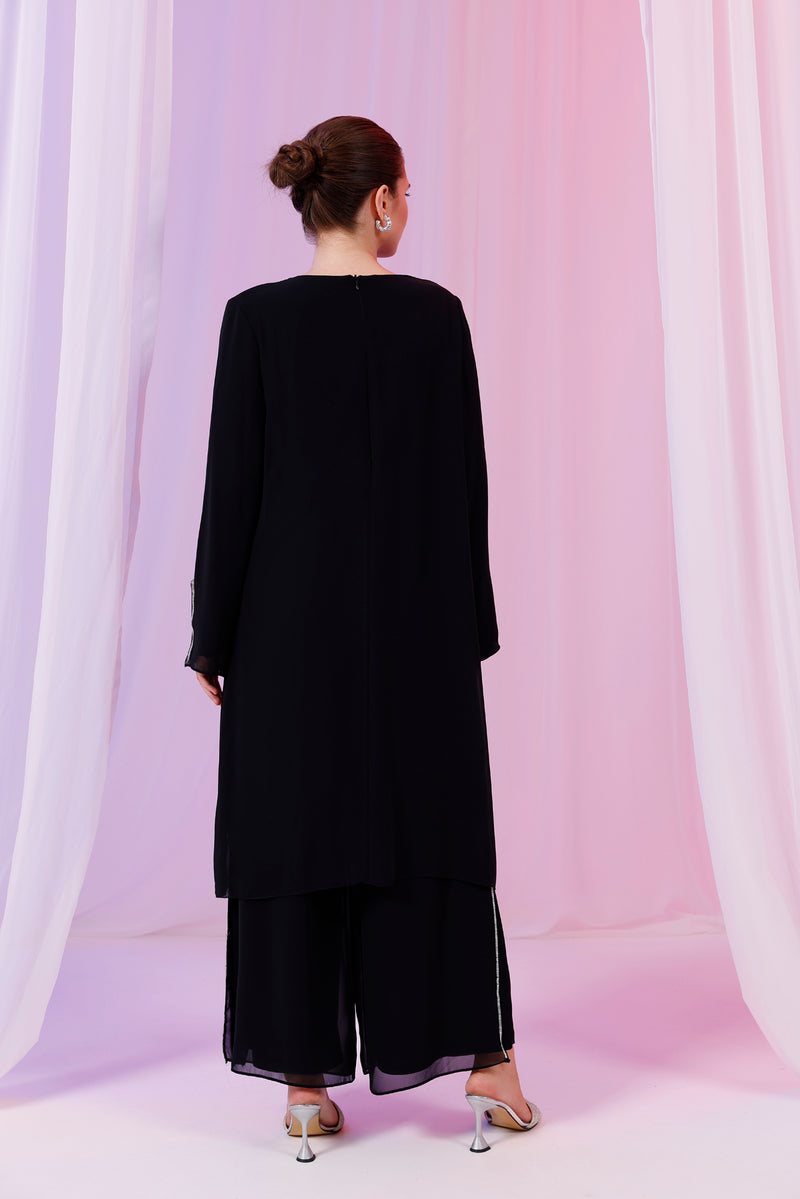 TN Melisa Chiffon Set Black