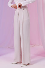 SZ Yandex Pleted Wide Pants Stone