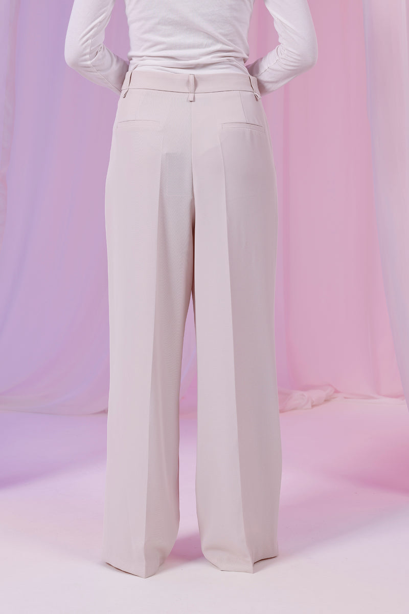 SZ Yandex Pleted Wide Pants Stone