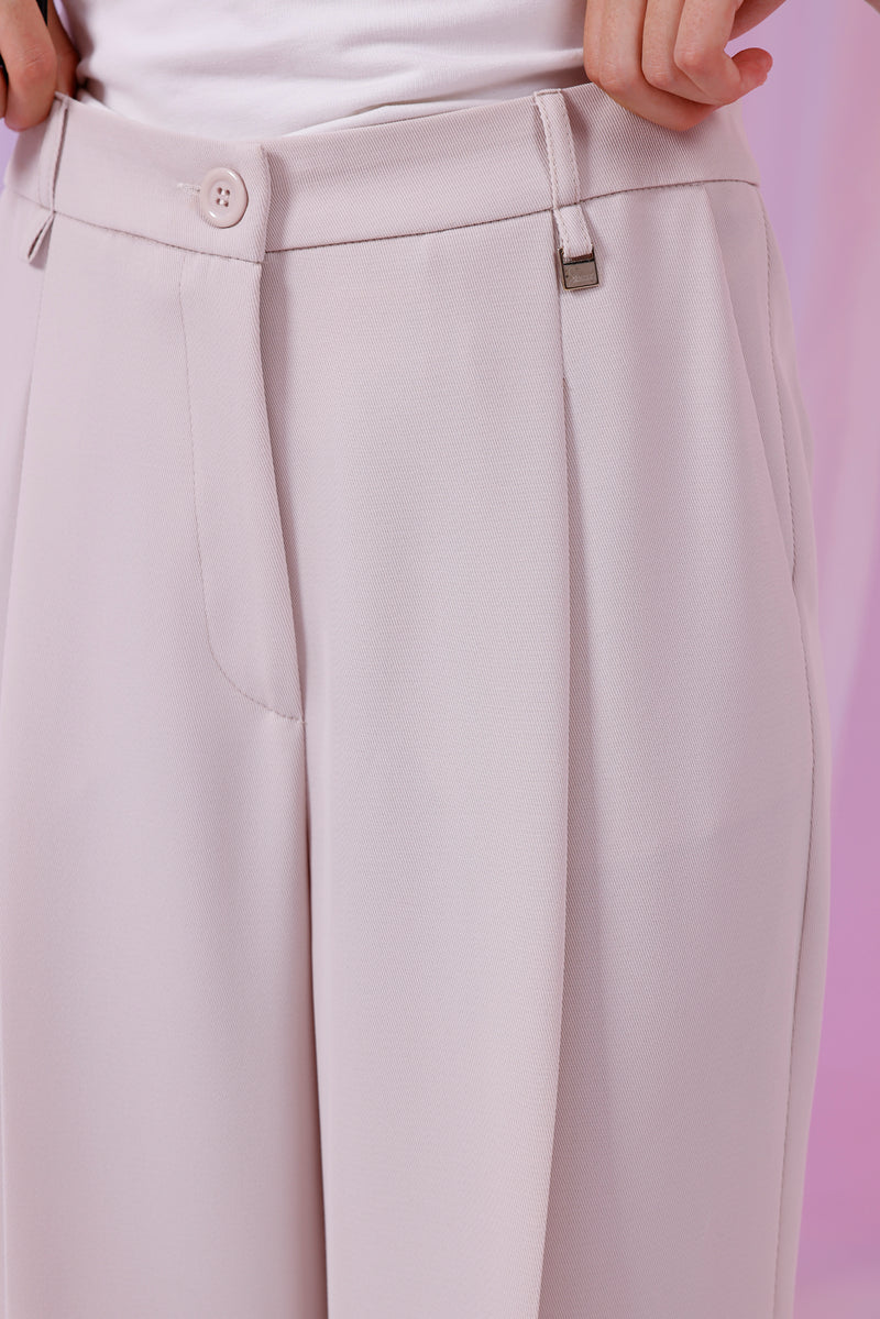 SZ Yandex Pleted Wide Pants Stone