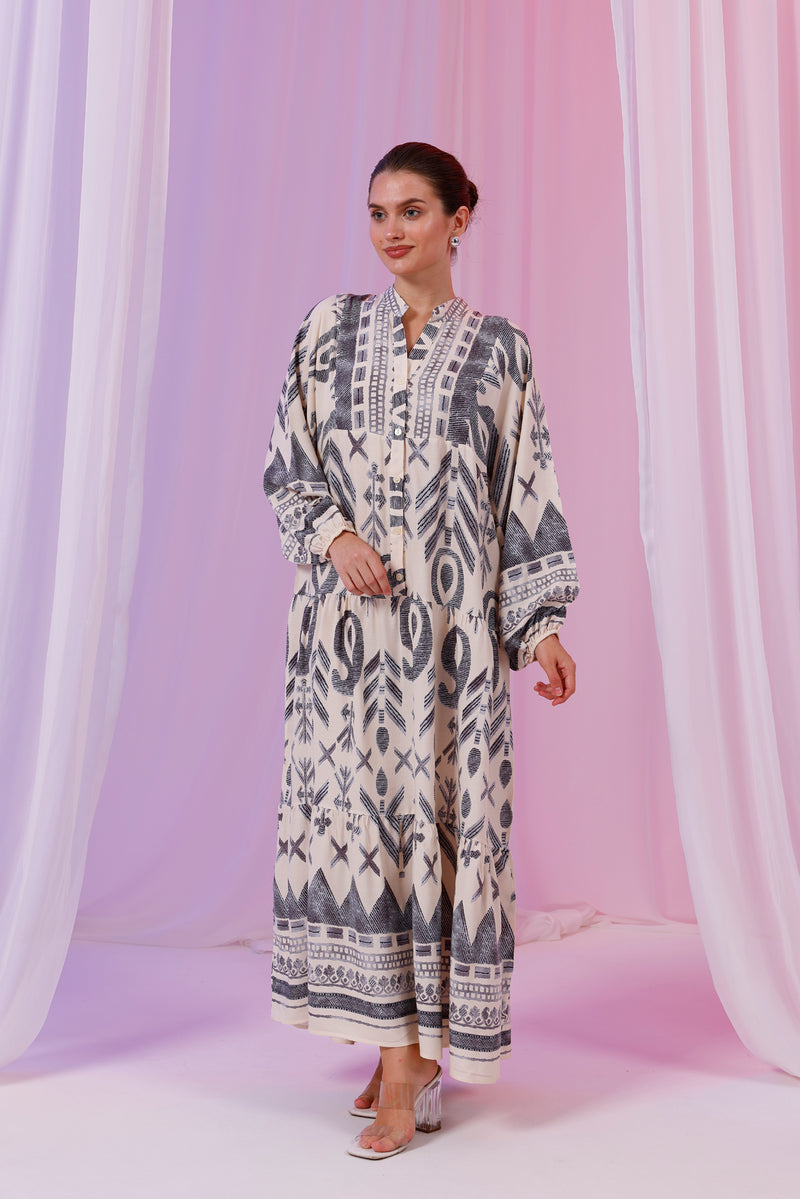 PL History Dress Ecru