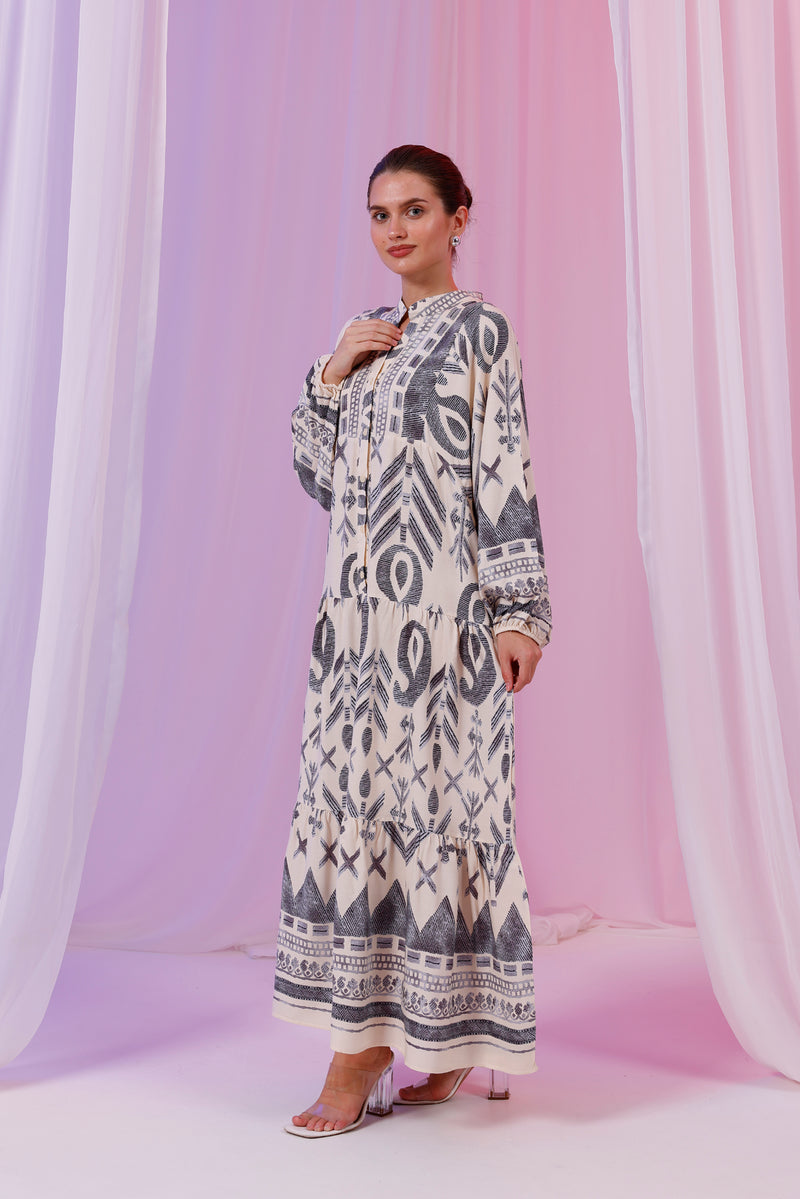 PL History Dress Ecru