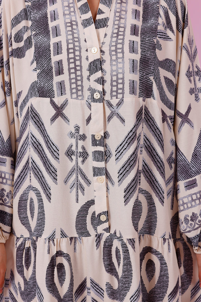 PL History Dress Ecru