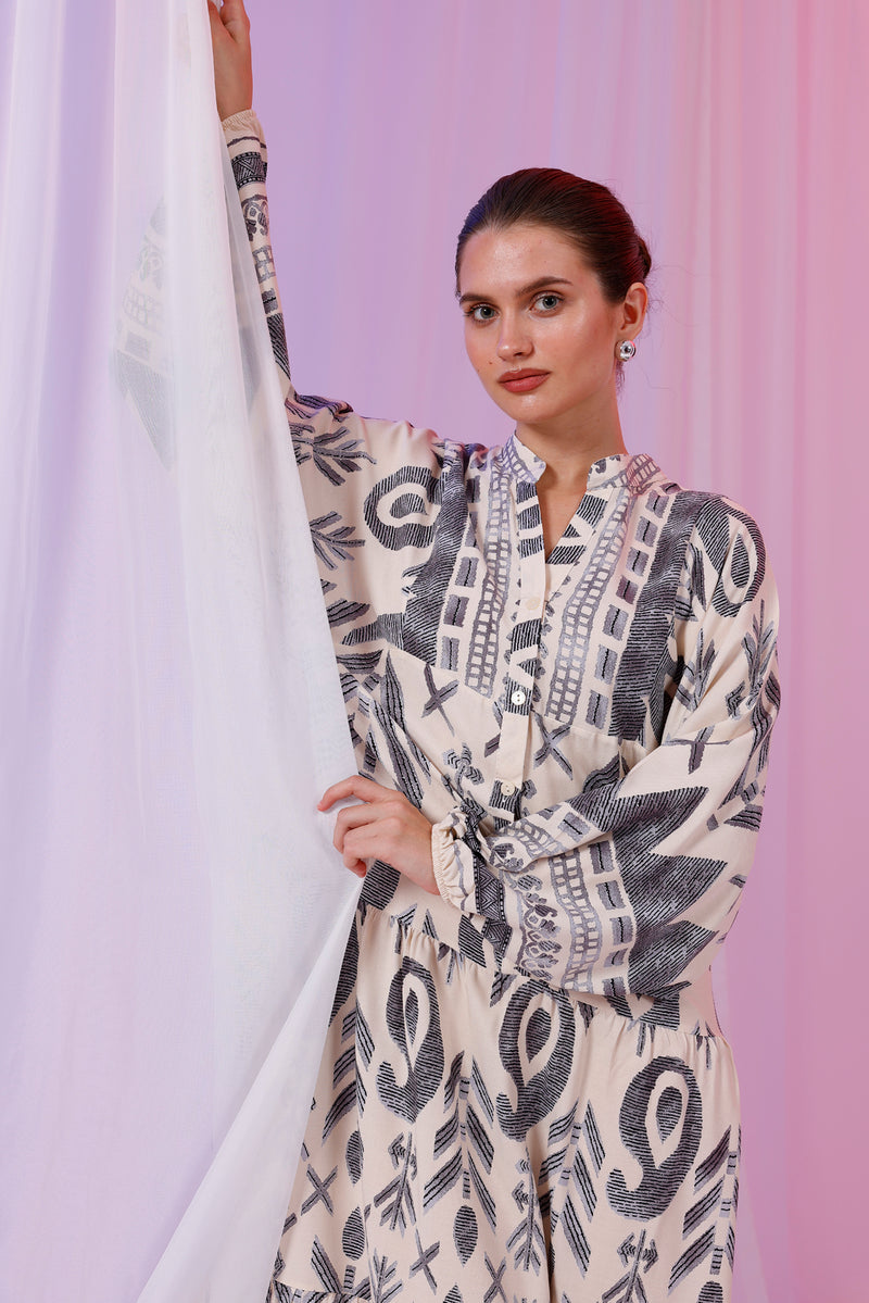 PL History Dress Ecru