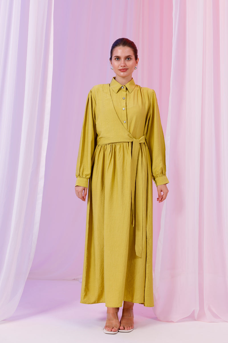 PL Senia Dress Oil Green