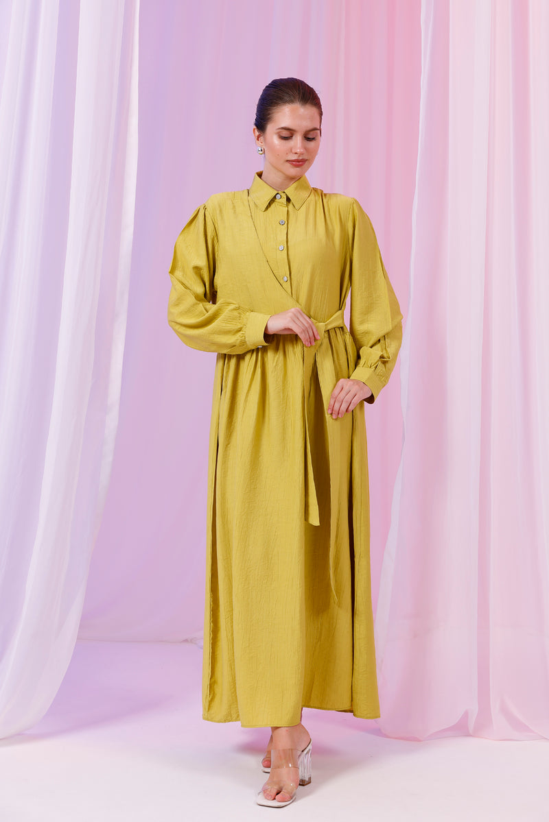 PL Senia Dress Oil Green