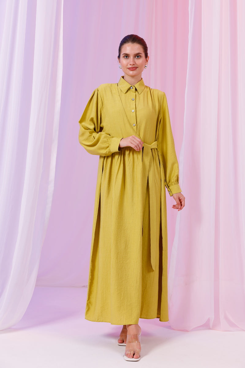 PL Senia Dress Oil Green