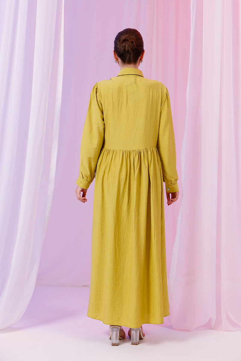 PL Senia Dress Oil Green