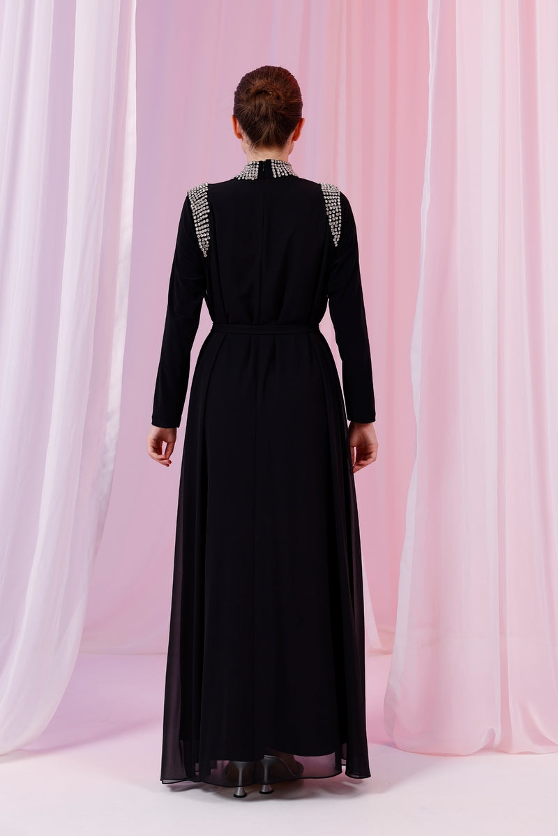 O&F Canpare Dress Black
