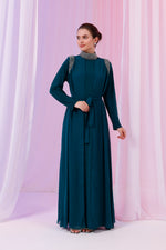 O&F Canpare Dress Emerald