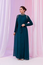 O&F Canpare Dress Emerald