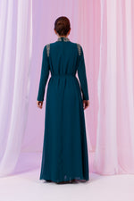 O&F Canpare Dress Emerald