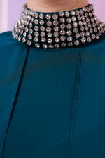 O&F Canpare Dress Emerald