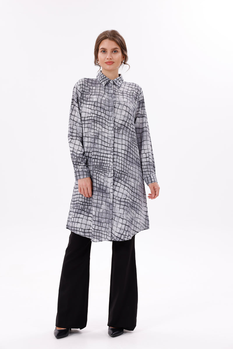 PL Alligator Tunic Black