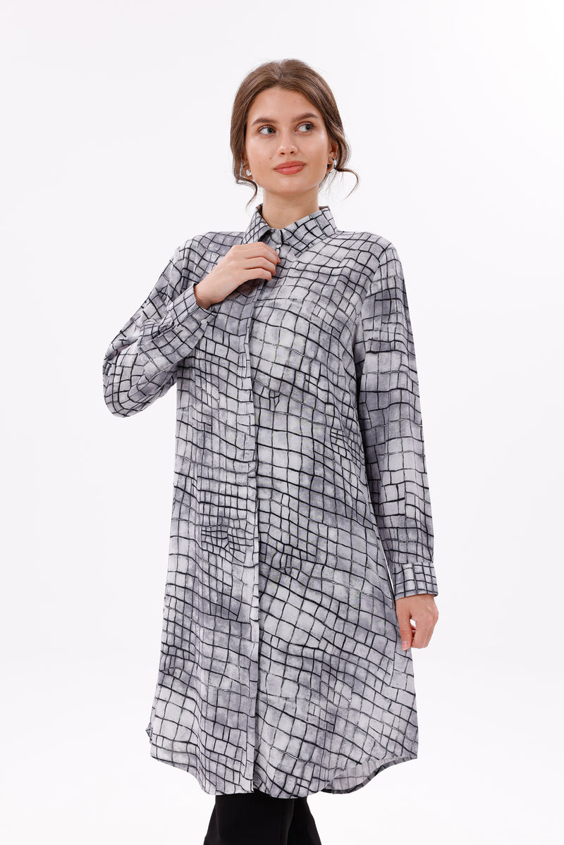 PL Alligator Tunic Black