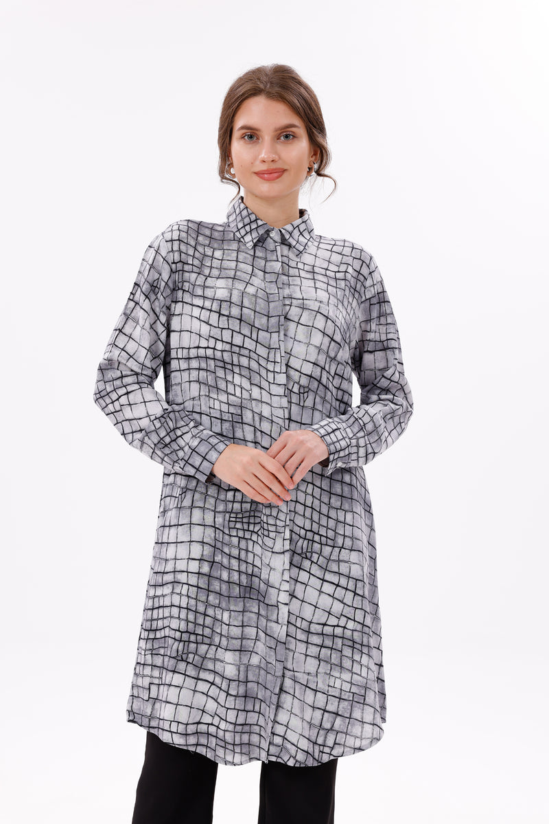 PL Alligator Tunic Black