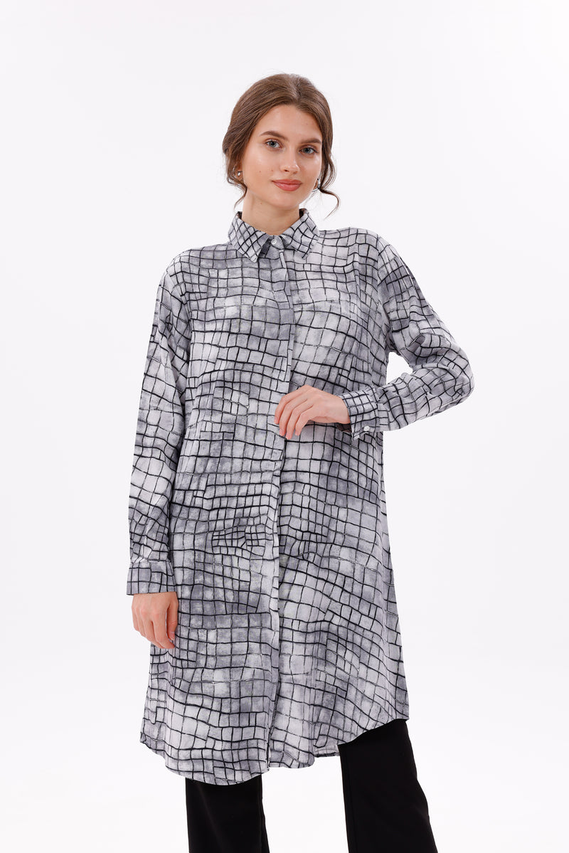 PL Alligator Tunic Black