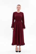 MissWhence 38823 Knitted Dress Burgundy